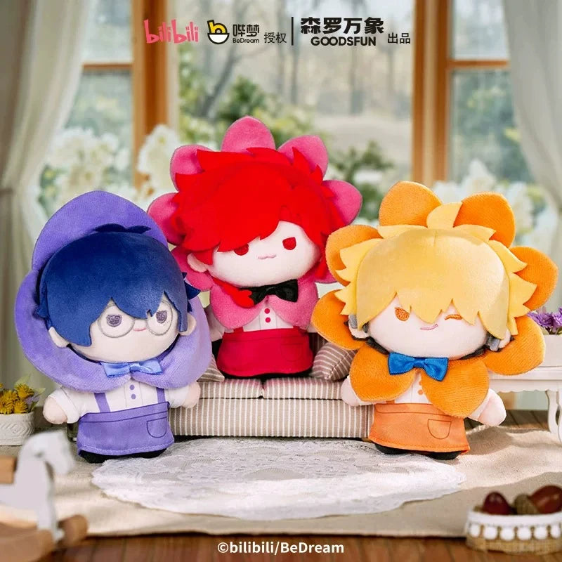 Link Click plush flower doll pendant blind box featuring Vein Liu Xiao character, collectible cartoon ornament toy