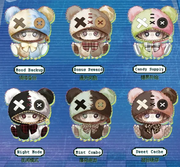 TOPTOY MayMei Greedy Bear Series plush doll blind box collectible anime figure ornament