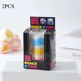 HSF Marketplace Hot NeeDoh Peace Cake sensory toy for stress relief, squeezable stress ball for adults and office use.