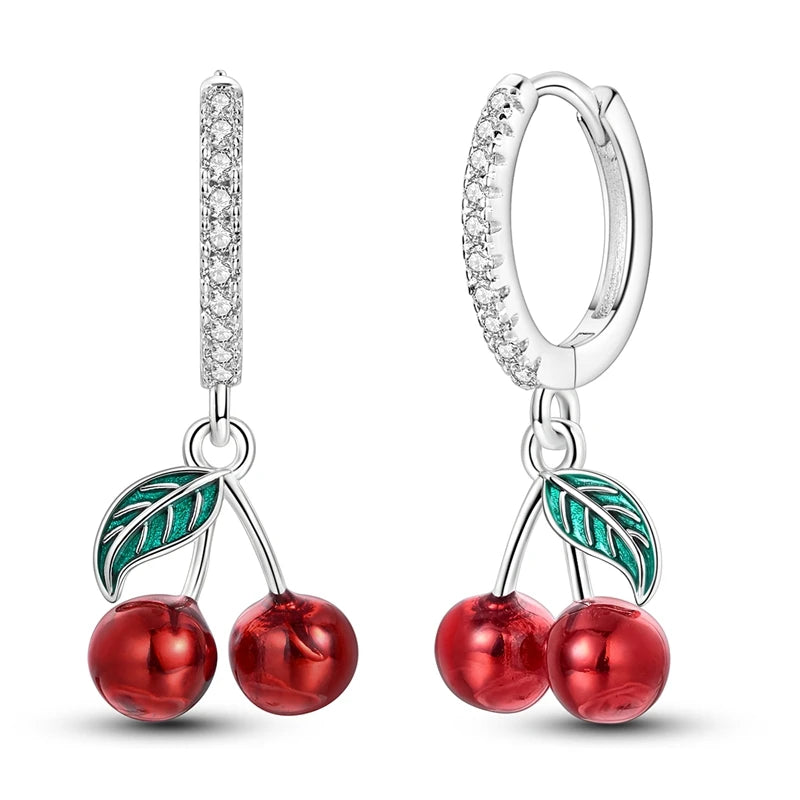 925 sterling silver hoop earrings with zirconia, hypoallergenic jewelry for women and girls