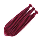 10 Strands 20inch Synthetic Dreadlocks Hair Extensions Soft Handmade Crochet Hair Transplant Blonde Braid Hairs For Women Girl