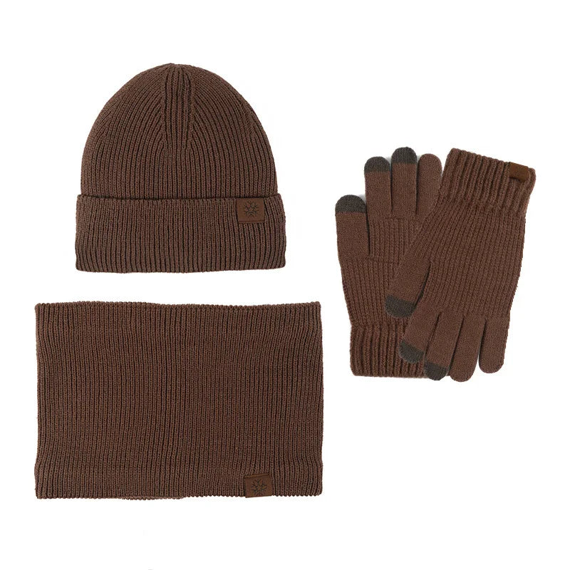 Women’s winter scarf hat glove set with warm plush lining by HSF Marketplace