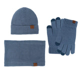Women's winter scarf hat glove set with warm plush lining by HSF Marketplace