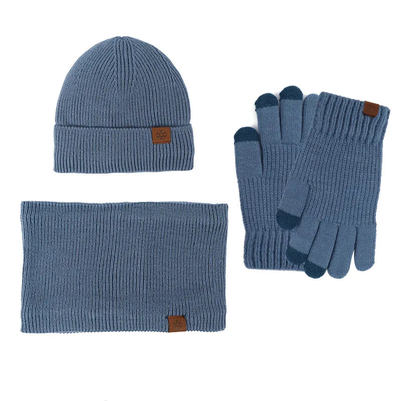 Women's winter scarf hat glove set with warm plush lining by HSF Marketplace