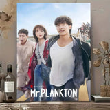 Mr. Plankton Korean drama wall art poster by HSF Marketplace, featuring the series title and cast imagery