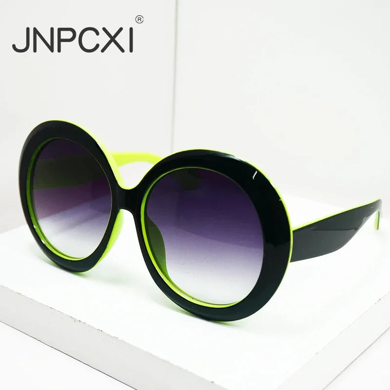 Oversized round sunglasses for women and men with large frames, luxury brand HSF Marketplace, unisex riding and sun goggles