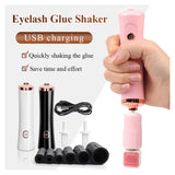 Portable USB eyelash glue shaker device by HSF Marketplace for false eyelashes and tattoo ink, with a compact, electric shaking machine.