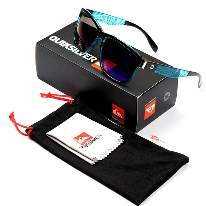 Men's classic square sunglasses by HSF Marketplace with UV400 mirror lenses, ideal for travel, driving, and outdoor sports.