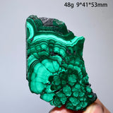 Natural Malachite Mineral Specimens Slab Slices Single-Sided Polished Quartz Crystal Healing Stone Home Decor