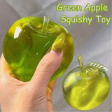 Green apple squishy toy by HSF Marketplace for stress relief and aesthetic decor