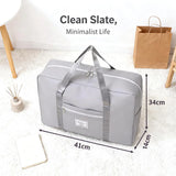 Foldable multi-purpose storage tote bag by HSF Marketplace with handles, ideal for travel organization and closet storage.