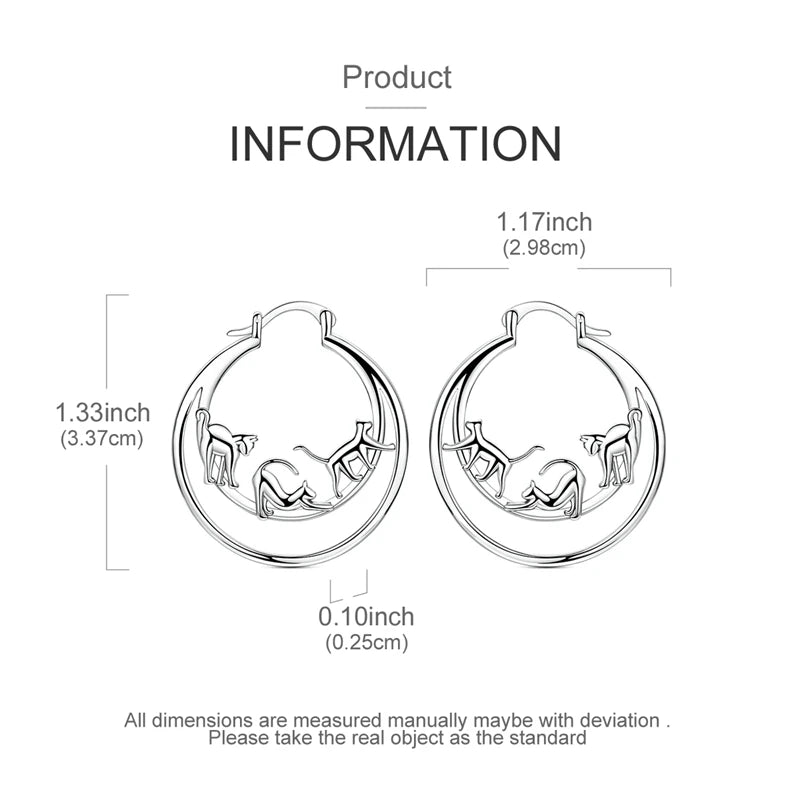 Hypoallergenic CZ zircon hoop earrings in 925 sterling silver by HSF Marketplace