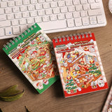 Christmas miniature scenes sticker book by HSF Marketplace for holiday crafts, featuring festive decorative stickers