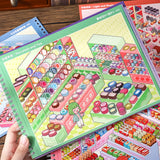 Kawaii miniature scene sticker book with 29-piece DIY crafting stickers by HSF Marketplace