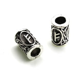 10Pcs/Lot Viking Rune Beads Alloy Tube Spacer Beads Hair Braid Beard Dreadlock Beads Knife Beads Pendant for DIY Jewelry Making