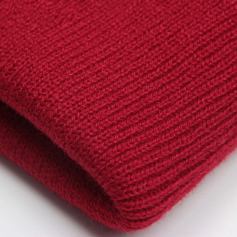 Unisex soft knitted winter beanie hat in a versatile style, available in 24 colors