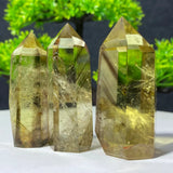 Natural Citrine Quartz Healing Pyramid Beautiful Home Decor Gift Mineral Stone Yellow Crystal Rod For Therapeutic Healing