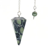 Natural Crystal Pendulums for Divination Dowsing Amethyst Pink Quartz Pendulum Reiki Healing Gem Stone Pendant Pendulos