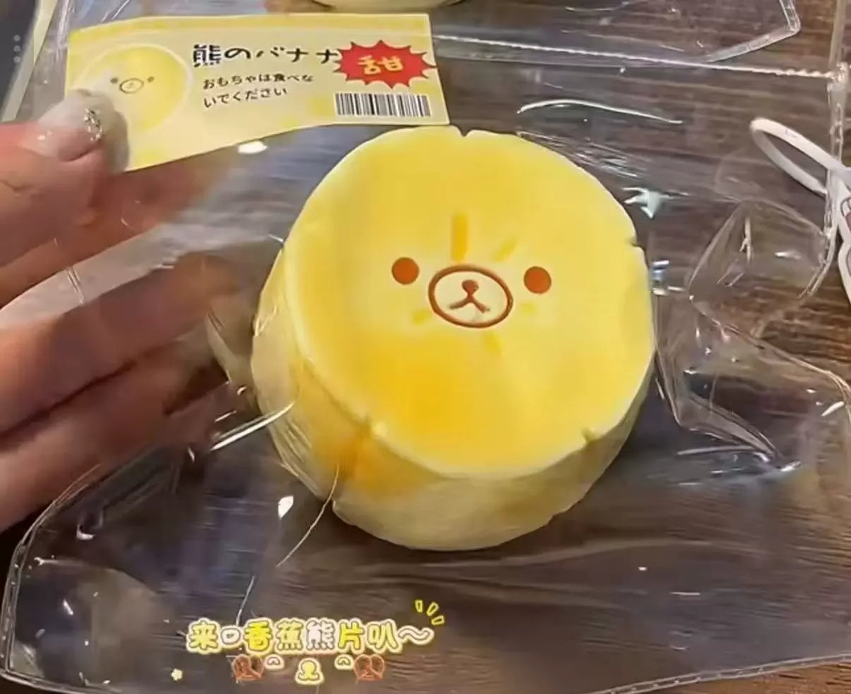 2026 New Rilakkuma Silicone Bear Carrot Squeeze Slow Rebound Portable Stress Relief Toy Squishy Toys Squishies