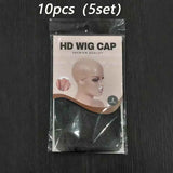 10-piece invisible no-slip stretchy wig caps for lace front wigs by HSF Marketplace