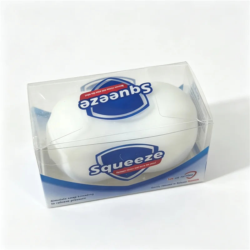 Realistic Soap Shape Crunchy ASMR Squeeze Squishy Toy Building Block Filled Sensory Toy Anti Anxiety Decompression for ADHD Gift