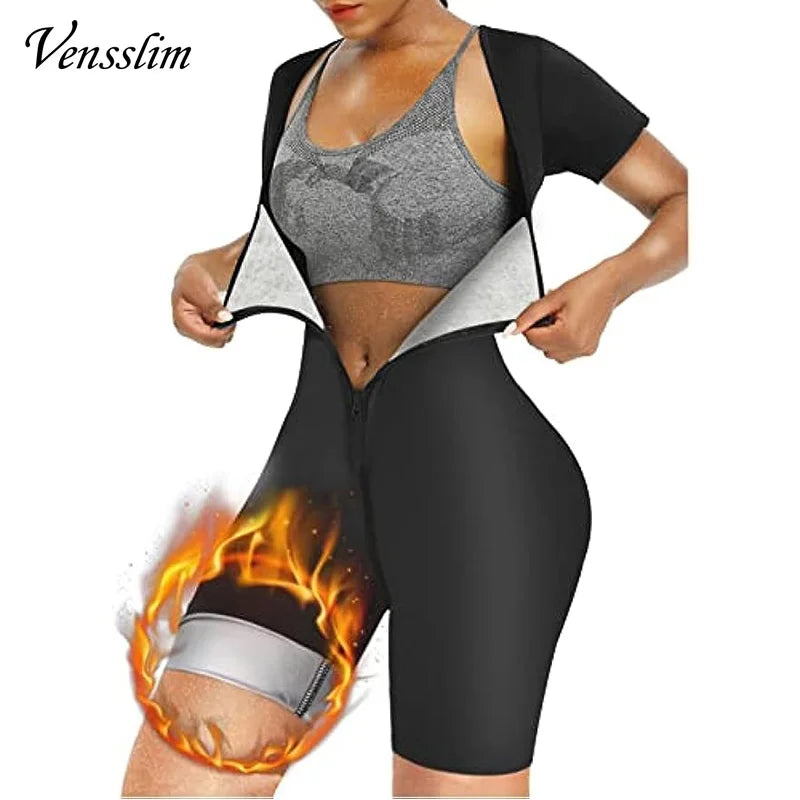 Vensslim full body shaper sauna sweat suit women’s slimming workout vest and waist trainer shapewear