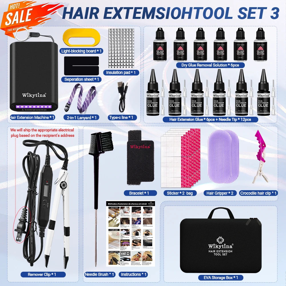 HSF Marketplace professional UV light hair extensions machine for salon hair styling tools