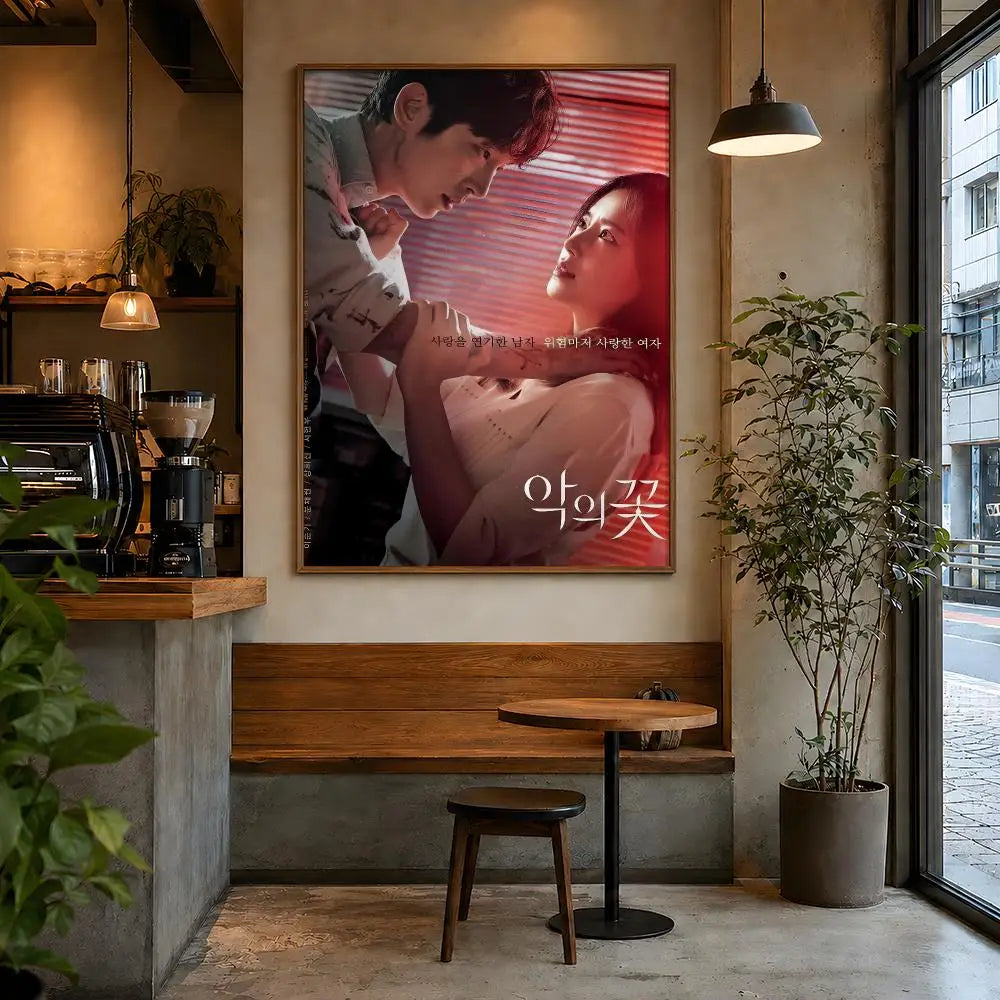 Korean thriller poster for Flower of Evil drama wall decor, K-culture merch by HSF Marketplace