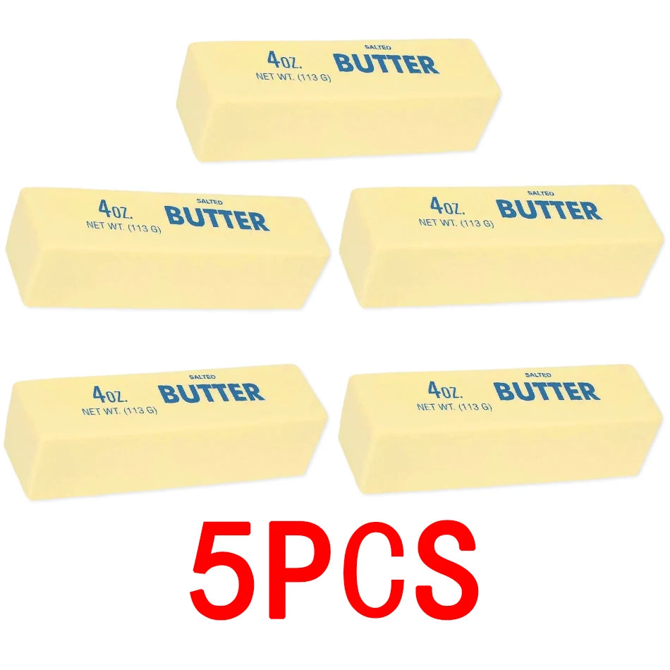 2026 New Soft Butter Squishy Toy, 1-5 PCS Cute Strawberry Butter Bar Stress Relief Toy, Stretchy & Squishy Safe TPR Material