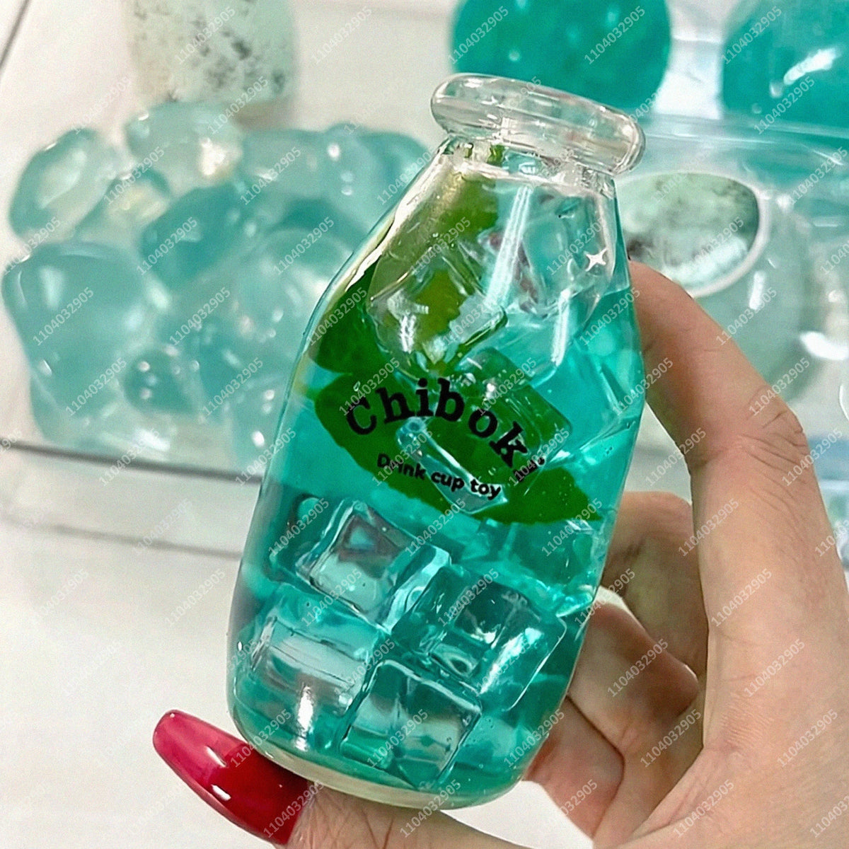 Marble Soda Bottle Stress Ball Watery Milk Bottle Portable Squishy ASMR ADHD Anti Stress Classroom Recess Fidget Toys for Adults