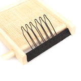 50pieces Black Steel Polyester Durable Wig Combs with Polyester cloth For Hair Pieces Wig Accessories Tools