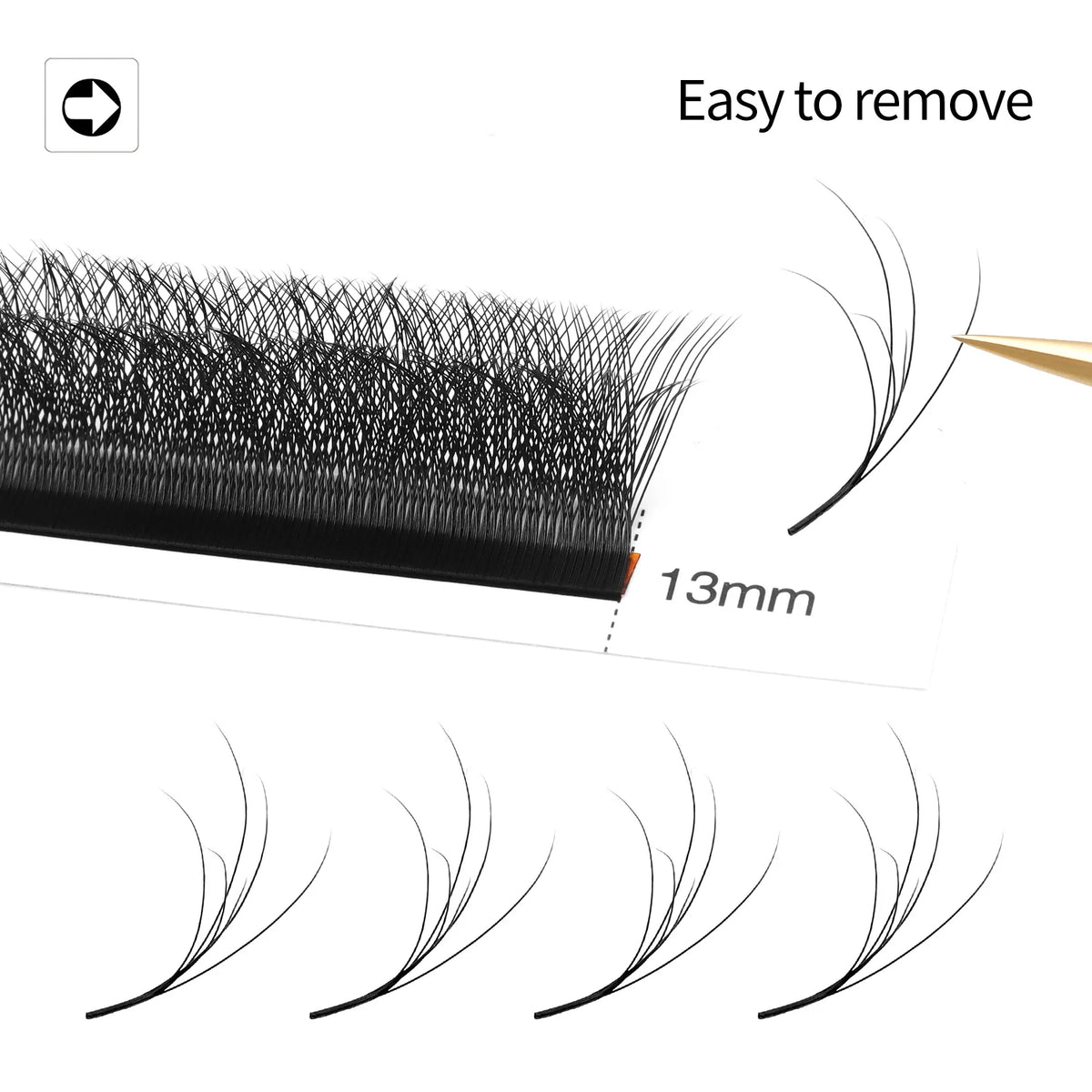 XIUSUZAKI Double Layers W Shaped YY 3D 4D Lashes Extensions C+D Curl 2D YY False Eyelashes Extensions Premade Volume Fans Lashes