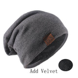 Women's HSF knitted bonnet beanie hat in solid color, soft casual turban style for autumn and spring