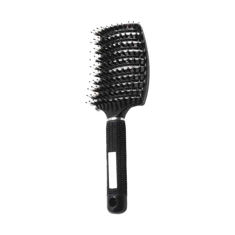 HSF Marketplace detangling hair brush for curly hair with flexible bristles and scalp massage design