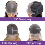 HSF Marketplace 40-42 inch kinky straight lace front human hair wig with baby hair, 13x4 HD lace frontal, glueless Yaki straight style
