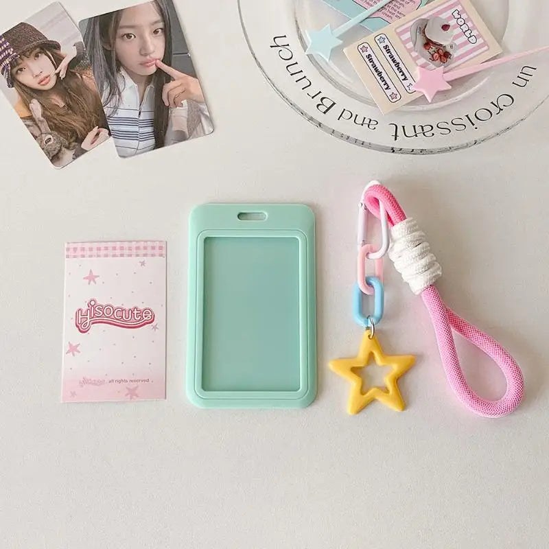 Kpop photo holder slide card bag with keychain, 54 slots, by HSF Marketplace