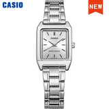 Casio Watch for Women Top Brand Luxury Set 30m Waterproof Quartz Ladies Watch Tonneau Shape Stainless Steel Reloj Mujer LTP-V007