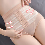 Women's mid-waist butt-lifting body shapewear brief with built-in bra support for slimming and tummy control