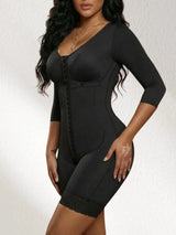 Women's Colombian high compression waist trainer shapewear with built-in bra and booty molding design