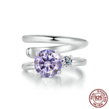 925 sterling silver moissanite earrings for non-pierced ears, close-up jewelry view