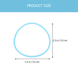 30Pcs Silicone Hair Tie Design Glow in The Dark Rubber Band Fine Bracelet for Women Fashionable Wristband Hair