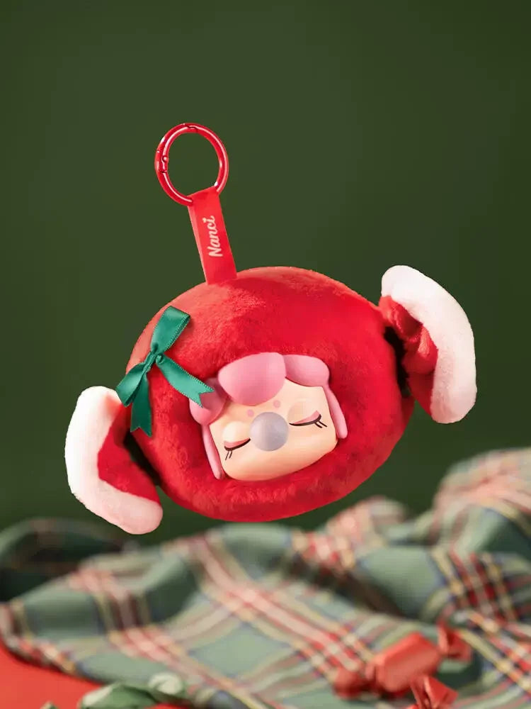 Robotime Nanci Christmas plush blind box keychain bag charms, full set of four festive collectible figures