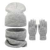 Warm knit beanie, scarf and gloves set for men and women by HSF Marketplace