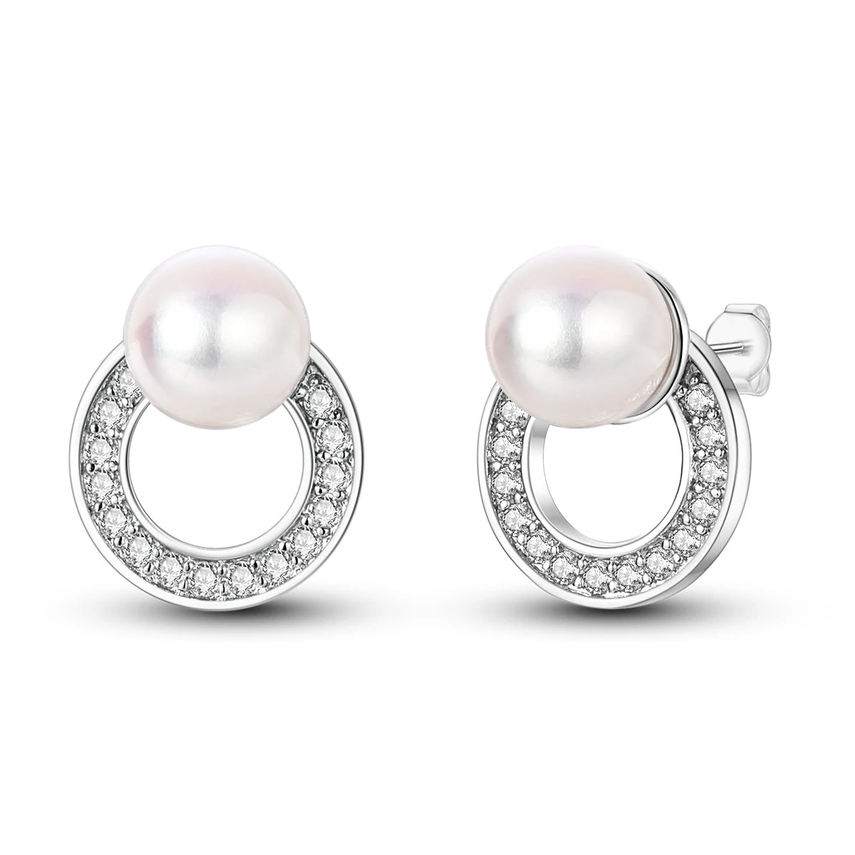 Orstarry S925 sterling silver 18k gold classic knot stud earrings for women