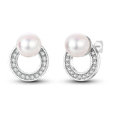 Orstarry S925 sterling silver 18k gold classic knot stud earrings for women