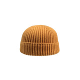Warm knitted melon hat winter beanie for men and women, textured cozy design