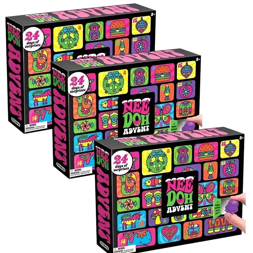 NeeDoh Advent Calendar 2026 with 24-day countdown of sensory fidget toys by HSF Marketplace