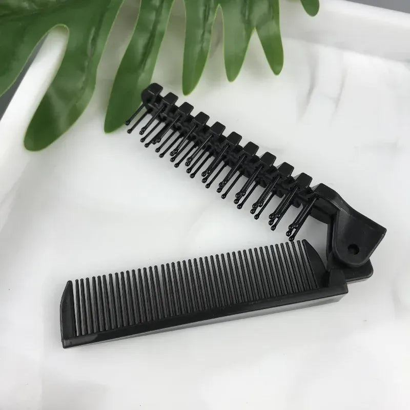 Barber Hair Portable Mini Folding Combs Foldable Pocket Combs Oil Head Plastic Beard Combs Hair Brush Styling Tool For Travel