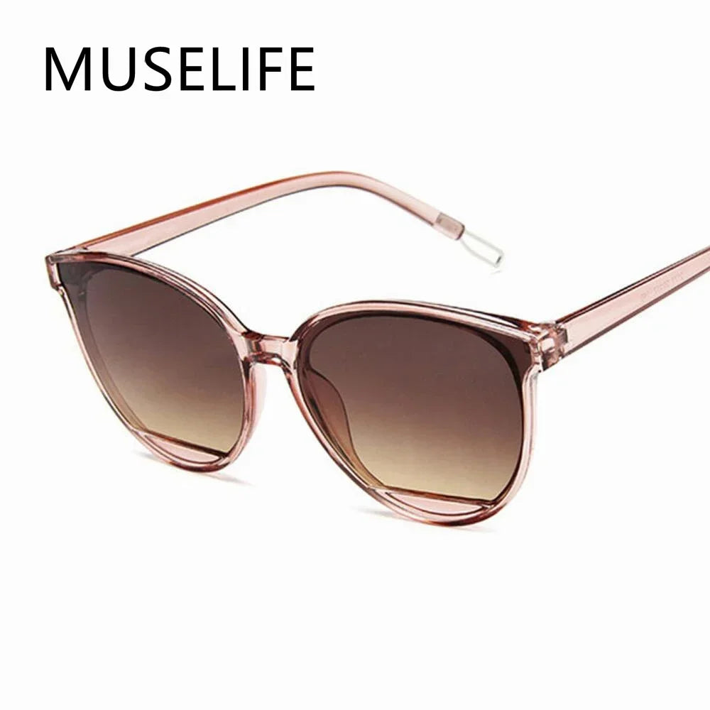 Vintage metal fashion sunglasses for women with mirror lenses, UV400 protection, classic design, by HSF Marketplace.