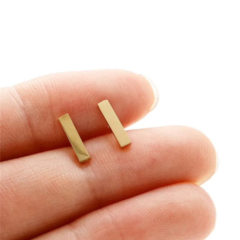 HSF Marketplace simple T-bar animal stud earrings, small dove, leaf, dragonfly and spider designs, fashion jewelry